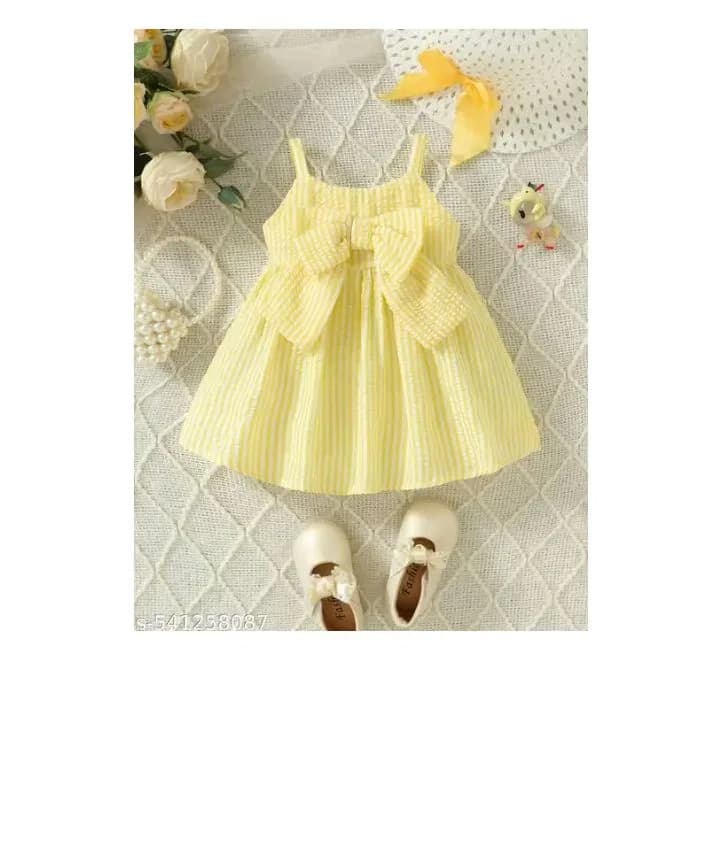 Cotton blend a_line girls frocks