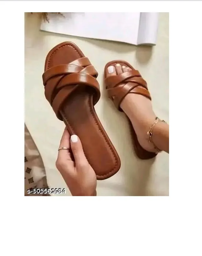 Sara Gorgeous synthetic leather, synthetic fabric flat