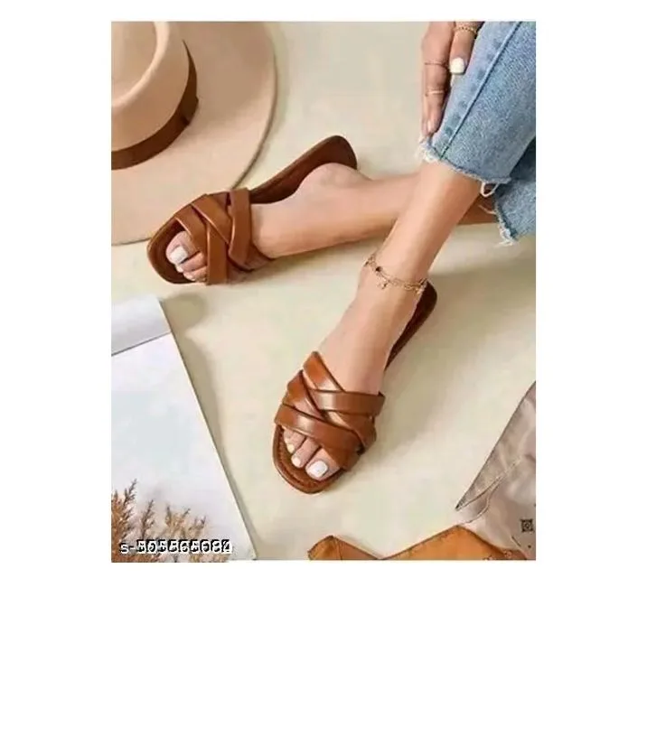 Sara Gorgeous synthetic leather, synthetic fabric flat 2