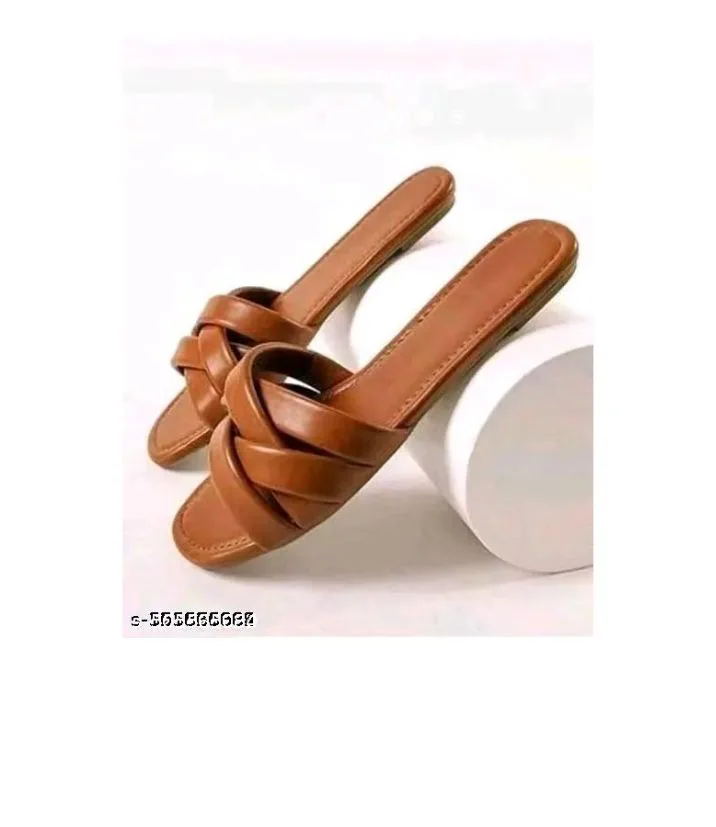 Sara Gorgeous synthetic leather, synthetic fabric flat 4