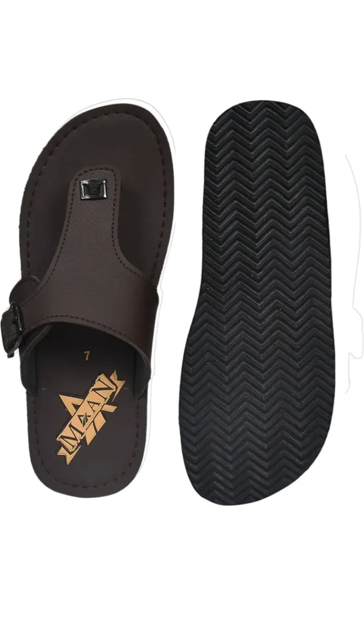Maan Men Flats Sandal (Brown ,) 3