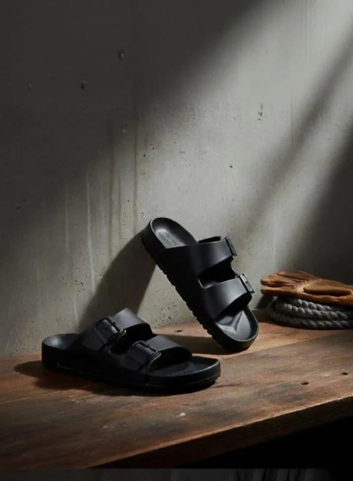 Skyultra Men Casual Sandal (Black , 6) 1