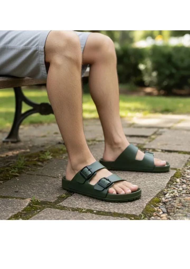 Skyultra Men Casual Sandal (Green , 6) 2